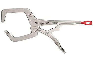 Milwaukee Torque Lock Locking C-Clamp Regular Jaws 280mm (11in), Silver,red