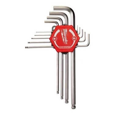 Milwaukee Allen Key Set 1.5 mm - 10 mm 9-Piece Metric