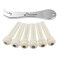 Donner Acoustic Guitar Bridge Pins, 6PCS White Bone Bridge Pins Inlaid 3mm Abalone Dot with Guitar Pins Puller and Sandpaper