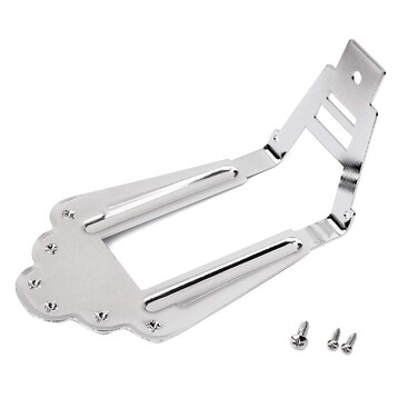 GA419 6 String Guitar Trapeze Tailpiece Bridge for Jazz Archtop Guitar Replacement Parts with Mounting Screws (Silver)