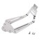 GA419 6 String Guitar Trapeze Tailpiece Bridge for Jazz Archtop Guitar Replacement Parts with Mounting Screws (Silver)