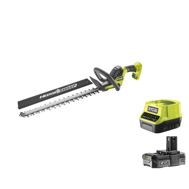 Ryobi RY18HT45A-0 Hedge Trimmer 18V ONE+ Battery 45cm 22mm 1350 RPM Kit 2.0 Ah