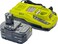 Ryobi P108 One+ 18V 4.0AH Lithium Ion Battery and P117 One+ Dual Chemistry Lithium Ion and NiCad Battery Charger (2 Piece Combo Set)