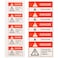 10Pcs Danger Warning Stickers High Voltage Warning Label Electrical Shock Hazard Vinyl Stickers for Factory Road(2.36x1.57inch)