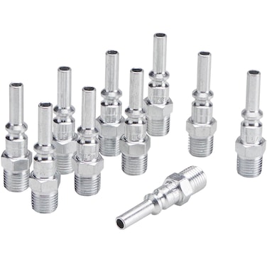 Milton 791 1/4" MNPT L Style Plug - Box of 10,Silver