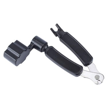 DODOMI Professional Guitar String Winder Cutter and Bridge Pin Puller, Guitar Repair Tool Functional 3 in 1 (Black)