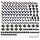 Motorcycle Fairing Complete Bolts Kit Stainless Steel Screws Fit for Suzuki GSXR600 GSXR750 2004 2005 GSXR 600 GSXR 750 K4 04 05 Metric Bolts Fairing Screws Fasteners Hardware Clips (Titanium Blue)