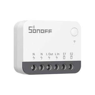 SONOFF ZigBee Smart Light Switch, SONOFF Zigbee Hub Required, Interruptor Inteligente Voice Control with Alexa &amp; Google Home, Neutral Line Required Smart Home Device, Zigbee Switch ZBMINIR2