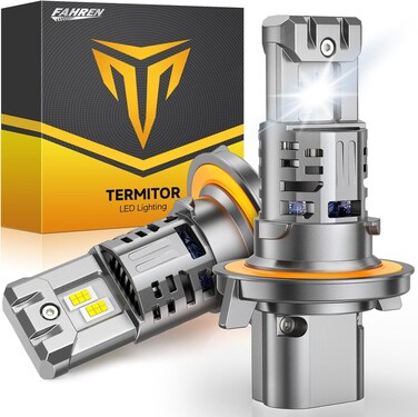 FAHREN Latest&amp; Brightest H13 Bulbs,900% 40000LM Ultra Brightness h13/9008 Bulbs,Real 1:1 Size 6500K Cool White,IP68 Waterproof Fog Bulbs, Plug and Play,Pack of 2