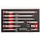 BILITOOLS Wobble Extension Set, 9 PCS 1/4", 3/8" and 1/2" Drive Ratchet Extension Set Flexible, Cr-V Steel