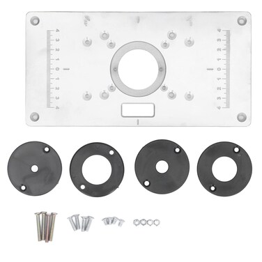 Trimming Machine Flip Board, Universal Multifunctional Flip Board Woodworking Router Table Insert Plate, DIY Woodworking Tool