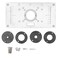 Trimming Machine Flip Board, Universal Multifunctional Flip Board Woodworking Router Table Insert Plate, DIY Woodworking Tool