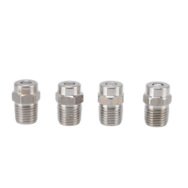 4pcs High Pressure Washer Spray Nozzle, 22mm Sewer Jetter Nozzle for Pressure Washer 304 Stainless Steel Fixed Jetting Nozzle for G1/4 External Thread Pressure Washer(1.07mm/0.42in Hole Diameter)