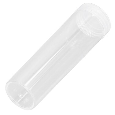 TOPINCN Coin Tube, 25MM / 0.98IN Round Plastic Clear Coin Storage Tubes, Coins Collection with Cushion Sponge, Coin Trays Holder Boxes