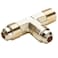 Parker 151F-8-8 45 Degree Fitting, Flare to Pipe, Brass, Flare and Male Pipe Run Tee, 1/2