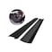 CozyKit Silicone Kitchen Stove Counter Gap Cover Long &amp; Wide Gap Filler (2 Pack) Seals Spills Between Counters, Stovetops, Washing Machines, Oven, Washer, Dryer - Heat-Resistant and Easy Clean (Black)