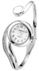 Top Plaza Women Casual Elegant Silver Tone Small Dial Bangle Cuff Bracelet Dress Analog Quartz Watch