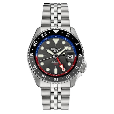 SEIKO SSK019J1,Men Sports,GMT,Mechanical,Automatic,Stainless,Silver Tone,WR,SSK019
