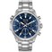 Bulova Men's Marine Star Series B Stainless Steel 6-Hand Chronograph Quartz Watch, Blue Dial Style: 96B256