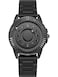 EUTOUR 2022 New Mens Watch Wrist Watch, Magnetic Watches Fancy Minimalist Unisex Watches Quartz Watch with Stainless Steel Bracelet 40mm Black E048A-G3A