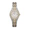 Relic by Fossil Women's Queen's Court Three-Hand Date Silver and Gold Two-Tone Stainless Steel Bracelet Dress Watch (Model: ZR11775)