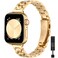 STIROLL Thin Replacement Band Compatible for Apple Watch 38mm 40mm 41mm 42mm 44mm 45mm 46mm 49mm, Stainless Steel Metal Wristband Women Men for iWatch Ultra SE Series 10/9/8/7/6/5/4/3/2/1, Gold