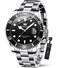 OLEVS Watch Men Black Mens Watches Silver Luxury Watches for Men Classic Dress Waterproof Analog Quartz Men's Wrist Watches Fashion Stainless Steel Dress Watches for Men Date Big Face Man Watches