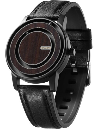 EUTOUR Upgraded Watches for Men Waterproof 40mm Magnetic Watch with Changeable 20mm Black Watch Bands for Men's Automatic Analog Watch with Unique Design and Powerful Magnet