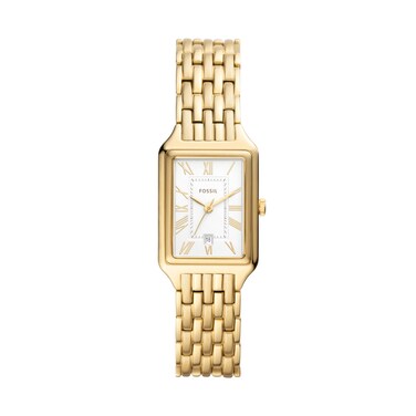 Fossil Women's Raquel Quartz Stainless Steel Three-Hand Watch, Color: Gold (Model: ES5220)