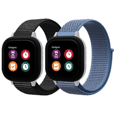 Nylon Bands Compatible with Gizmo Watch 3 Adventrue 3 2 1/Gabb Watch 3e 3 2 1/SyncUP Watch/Cosmo JrTrack Watch,20mm Soft Breathable Hook &amp; Loop Watch Band Replacement Small Size