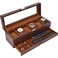 ProCase Watch Box for Men, 6 Slot Watch Display Case with Drawer, Mens Watch Case With Glass Lid, 2-Layer Jewelry and Watch Storage Watch Holder Organizer for Men Women -6 Slot, Espresso