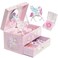 ProCase Children's Jewelry Box, Kids Jewelry Organizer with Unicorn for Little Girls Toddler, Jewelry Case for Necklace Earrings Bracelet Watch Lipstick Ring -Sunshine