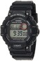 Casio Mud Resistant Stainless Steel Quartz Watch with Resin Strap, Black, 27.6 (Model: TRT-110H-1AVCF), standard