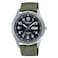 Casio Men's Stainless Steel Solar Powered Cloth Strap, Green, 22 Casual Watch (Model: MTP-S120L-3AVCF)