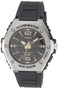 Casio Illuminator Men's Quartz Sport Watch with Black Resin Strap Heavy Duty Metal Bezel Model: MWA100H-1A2V Silver-Tone