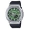 G-Shock Casio G-Steel Solar Connected Green Dial Black Resin Strap Watch - GBM2100A-1A3