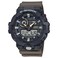 Casio G-Shock Utilitarian Black &amp; Olive Green Digital Analog Watch GA-710TU-1A3CR