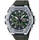Casio MWA-300H Series   Silver/Green   100M Water Resistant   Chronograph   Date Indicator