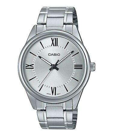 Casio MTP-V005D-7B5 Men's Standard Stainless Steel Silver Roman Dial Analog Watch