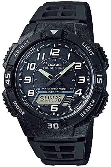 Casio AQ-S810 Watch, Casio Collection, Multicolor (Black/White)
