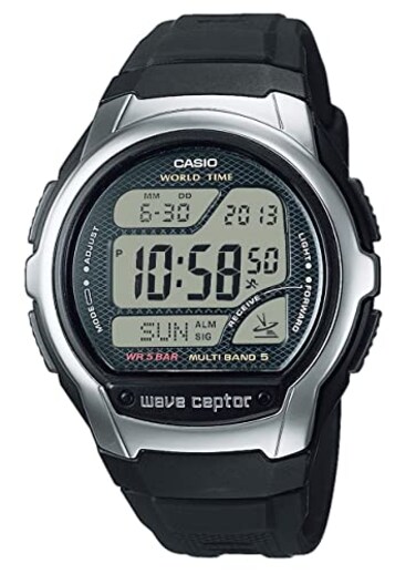 Casio Men's Digital Quartz Watch with Plastic Strap WV-58R-1AEF, Black, WV-58R-1AEF-AMZUK