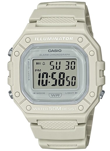 Casio Analog W-218HC-8AVEF, Multicoloured, W-218HC-8AVEF