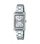 Casio LTP-1234DD-7A Women's Rectangular Standard Classic Stainless Steel Silver Dial Dress Watch