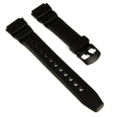Casio 10360831 Men's Watch Resin Strap Black 24, Black, Band