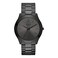BUREI Fashion Minimalist Business Men's Wrist Watches Stainless Steel Waterproof Quartz Watch for Man (All Black)