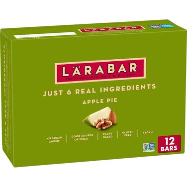 Larabar Apple Pie, Gluten Free Vegan Fruit &amp; Nut Bars, 1.6 oz bars, 12 ct