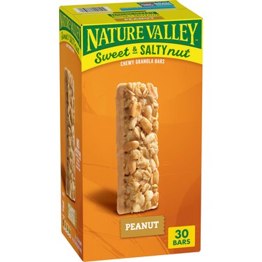 Nature Valley Sweet and Salty Granola Bars, Peanut, 30 Bars, 36 OZ