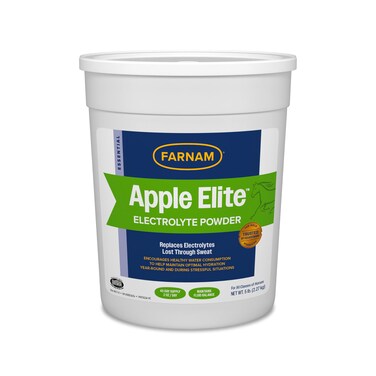 Farnam Apple Elite Horse Electrolyte Powder, Replaces minerals lost in sweat during exercise, extreme weather &amp; stressful conditions, 5 lb., 40 day supply