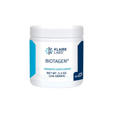 Klaire Labs Biotagen Powder - Prebiotic Inulin, Beta-Glucan &amp; Arabinogalactan to Support Gut Microbiota (30 Servings, 150 Grams)