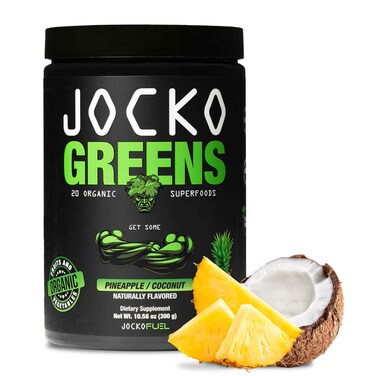 Jocko Fuel Daily Greens Powder - Premium Organic Greens Superfood Powder for Gut Health, Digestion, Bloating, Immune Support with Spirulina, Chlorella, Digestive Enzymes, &amp; Probiotics - 30 Servings